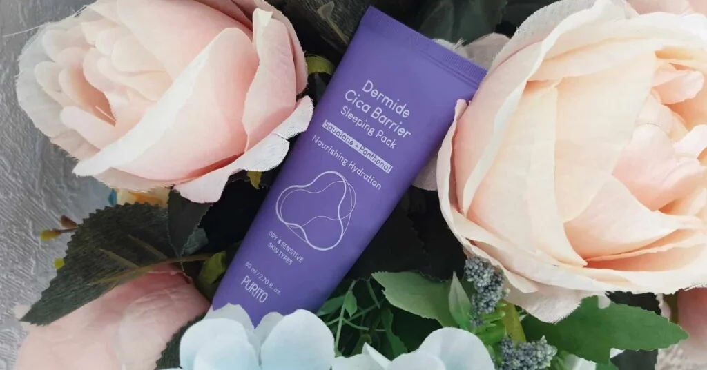 Purito Dermide Cica Barrier Sleeping Pack close up