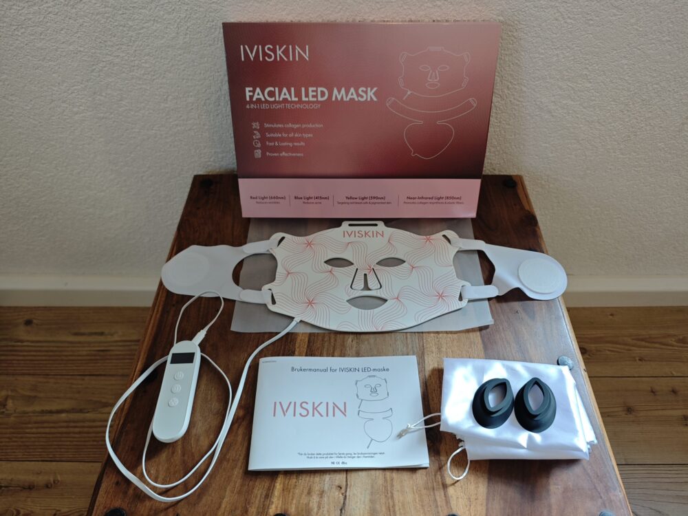 IVISKIN LED-maske og tilbehør