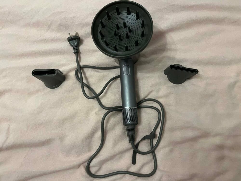 Milux Pro ionisk hårtørrer klar til brug