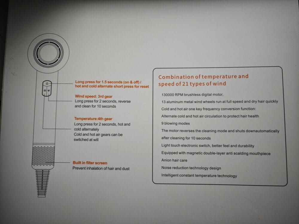 Milux Pro specifikationer på bagsiden af kassen
